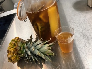 Upcycling Pineapples to Create an Over-the-top Effervescent Tepache
