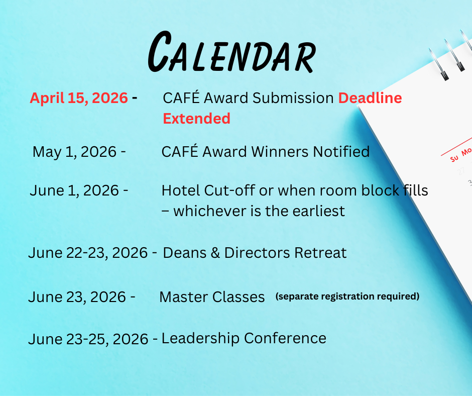 2026 Conference Calendar