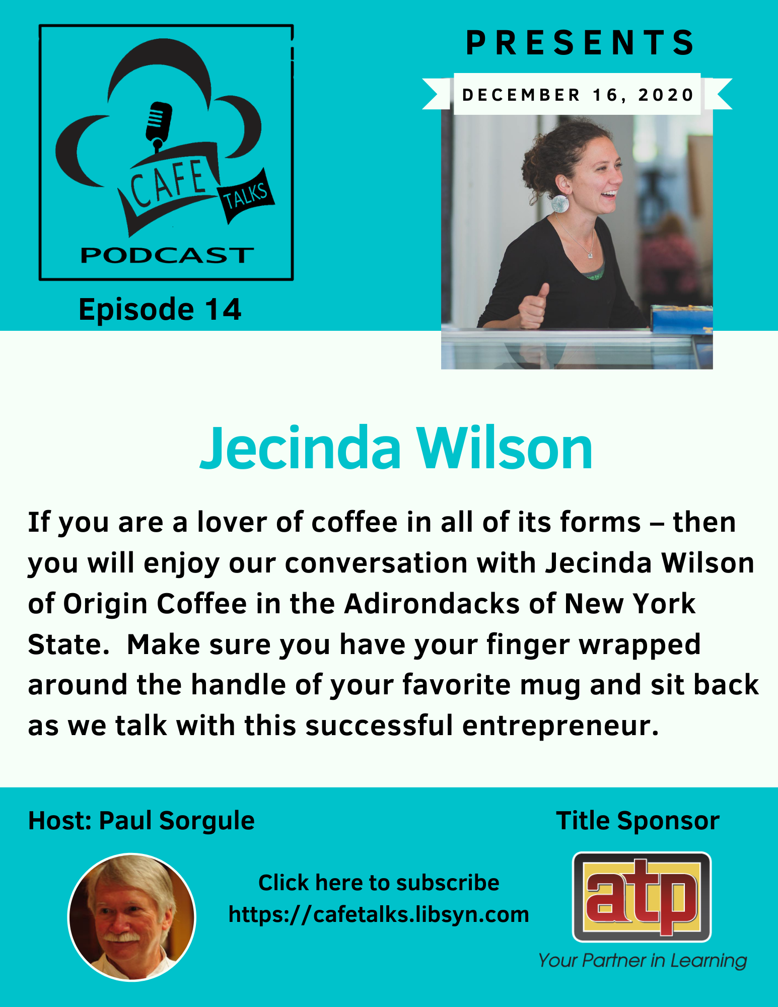 CAFE Talks Podcast 14 Jecinda Wilson