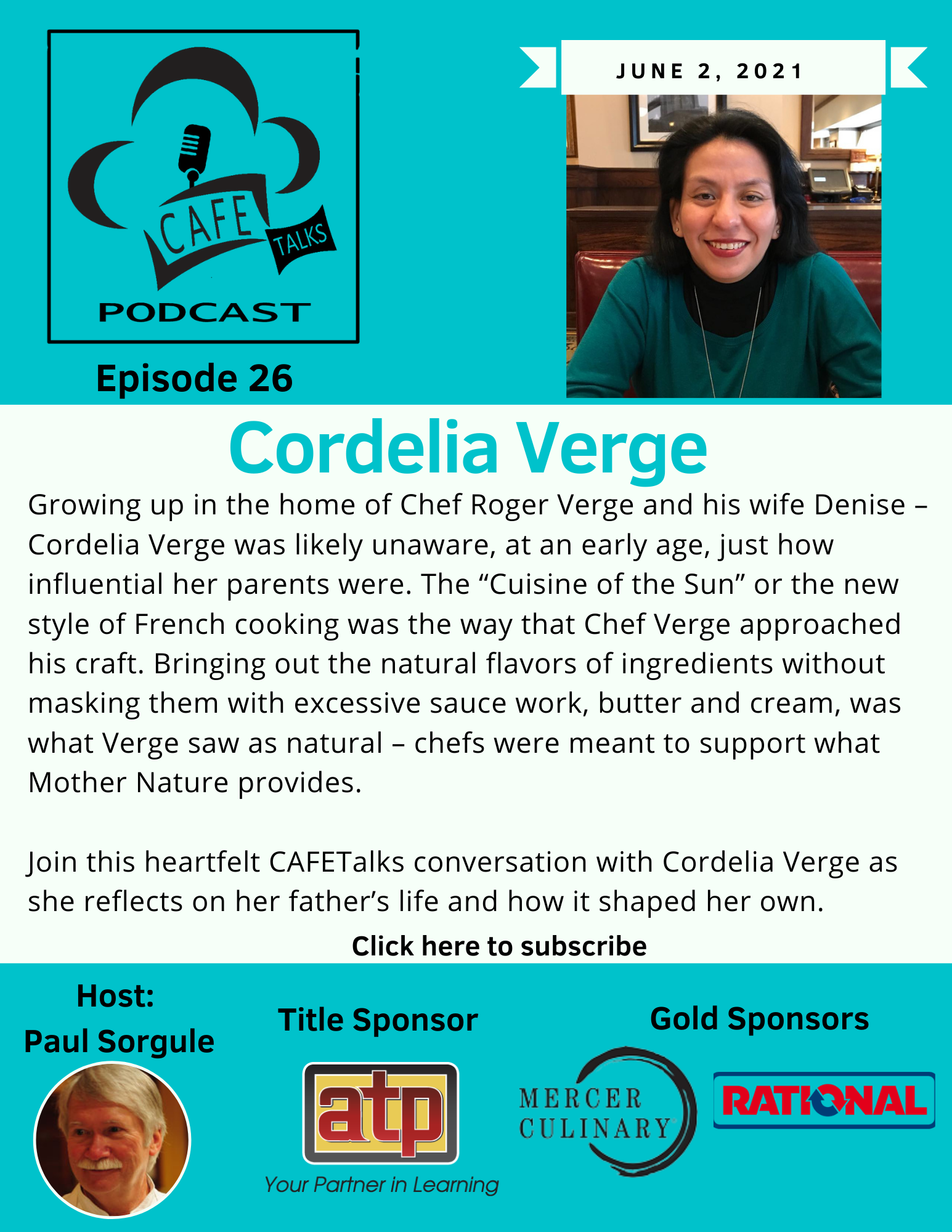 CAFE Talks Podcast 26 Cordelia Verge