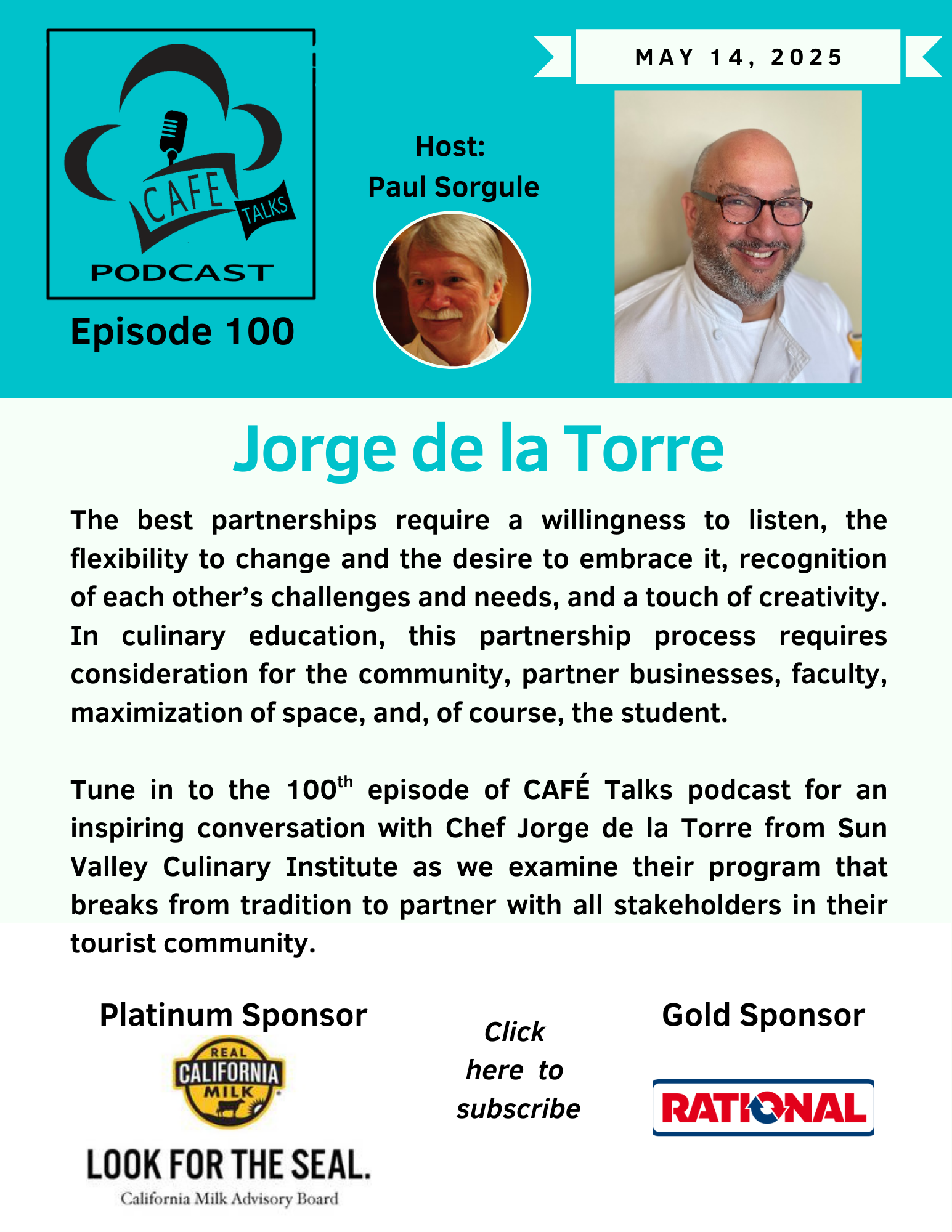 CAFE Talks Podcast 100 Teaser