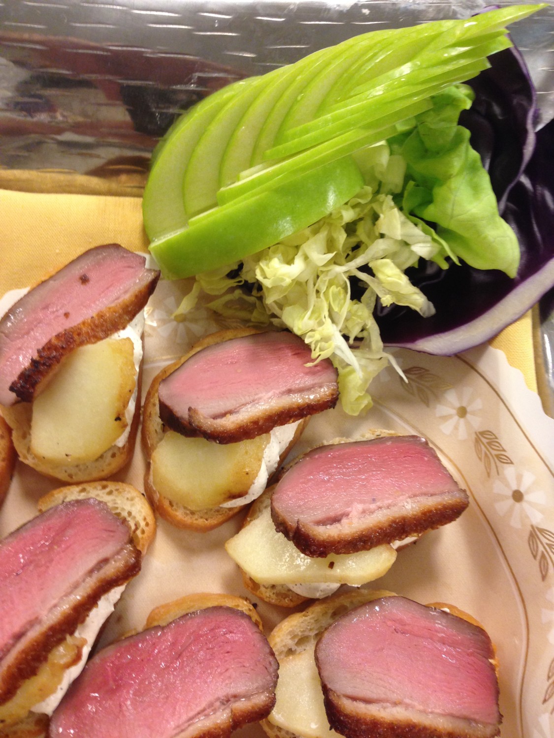 Tea Smoked Duck Canape