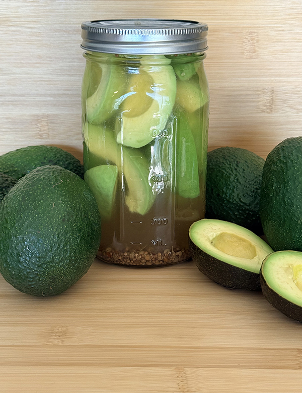 pickled avocados small