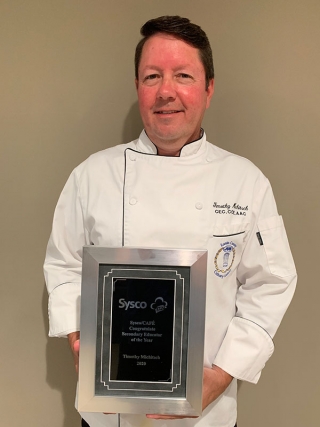 Lorain County JVS Culinary Educator Earns Secondary Educator of the Year Award Sponsored by Sysco Corporation